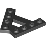 Placă modificată 4 X 1 unghi 45