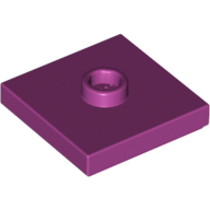 Placă netedă modificată 2 X 2 knob