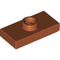 Placă netedă modificată 2 X 1 knob
