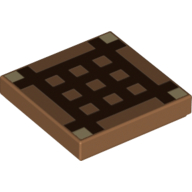 Placă netedă 2 X 2 decorată - Minecraft