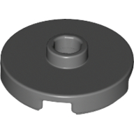 Placă netedă rotundă 2 X 2 knob