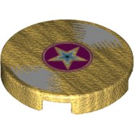 Placă netedă rotundă 2 X 2 decorată - disc de vinil