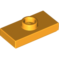 Placă netedă modificată 2 X 1 knob