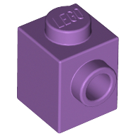 Cărămidă modificată 1 X 1 cu 1 Knob