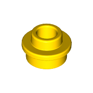 Placă rotundă 1 X 1 găurită
