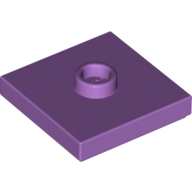 Placă netedă modificată 2 X 2 knob