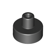 Placă netedă modificată 1 X 1 cu pin