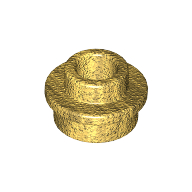 Placă rotundă 1 X 1 găurită