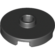 Placă netedă rotundă 2 X 2 modificată cu stud deschis