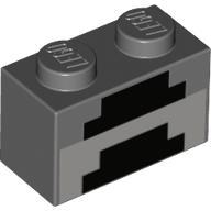Cărămidă 1 X 2 decorată Minecraft