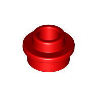 Placă rotundă 1 X 1 găurită