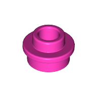 Placă rotundă 1 X 1 găurită