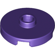 Placă netedă rotundă 2 X 2 modificată cu stud deschis