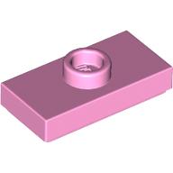 Placă netedă modificată 1 X 2 knob