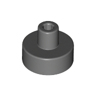 Placă netedă modificată 1 X 1 cu pin