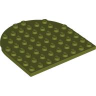 Placă 8 X 8 rotunjită dublu