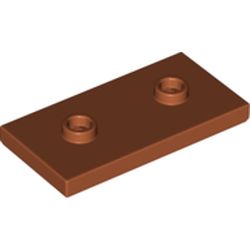 Placă netedă 2 X 4 modificată cu 2 stud