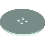 Placă neteda rotundă 8 X 8 modificată cu 4 stud