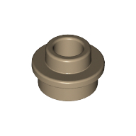 Placă rotundă 1 X 1 găurită