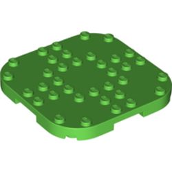 Placă modificată 8 X 8 cu colţuri rotunjite