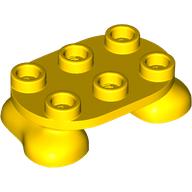 Picioare cu placă rotunjită 2 X 3