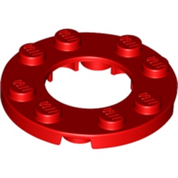 Placă rotundă 4 X 4 cu gaură 2 X 2