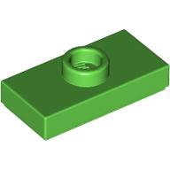 Placă netedă modificată 1 X 2 knob