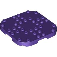 Placă modificată 8 X 8 cu colţuri rotunjite