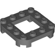 Placă modificată 4 X 4 cu colţuri rotunjite,decupată 2 X 2