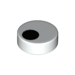 Placă netedă rotundă 1 X 1 decorată - ochi