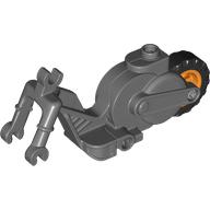 Cadru motocicleta cu roata si volanta