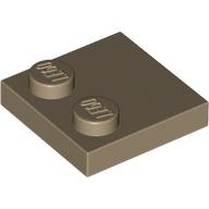 Placă netedă modificată 2 X 2 2 knob