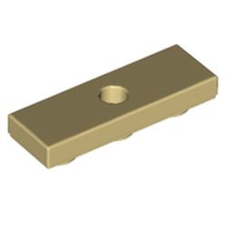 Placă netedă 1 x 3 Inv găurită