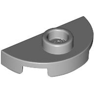 Placă modificată rotundă 1 x 2 - jumătate cu 1 stud