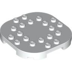 Placă modificată 6 X 6 cu colţuri rotunjite