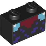 Cărămidă 1 X 2 decorată Minecraft