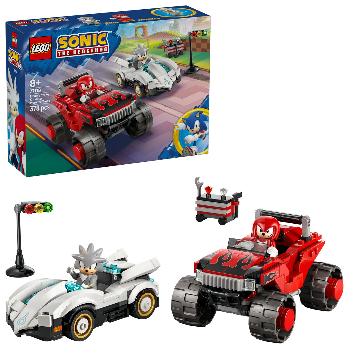 Mașina lui Silver vs Camionul gigant al lui Knuckles
