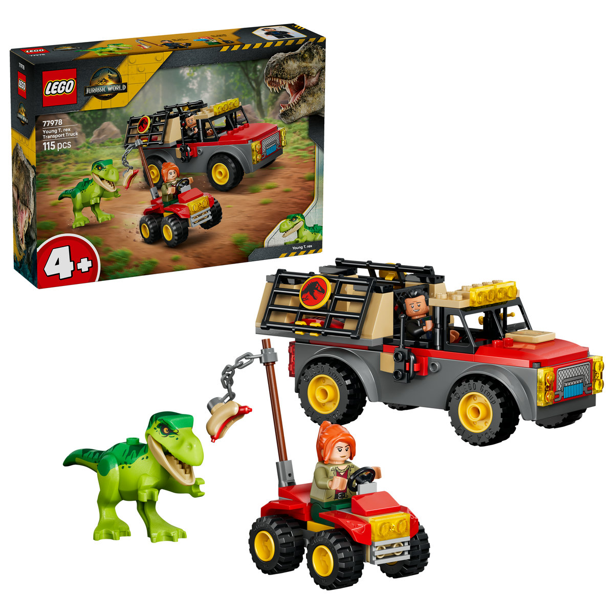 Camionetă de transport pentru un tânăr T. rex