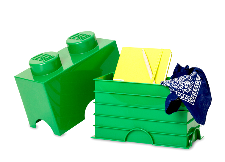 Cutie depozitare LEGO 2 verde inchis