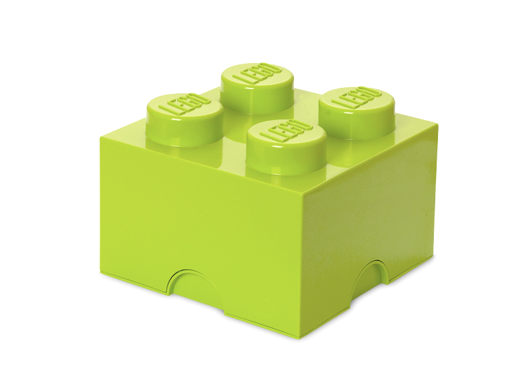Cutie depozitare LEGO 4 verde deschis