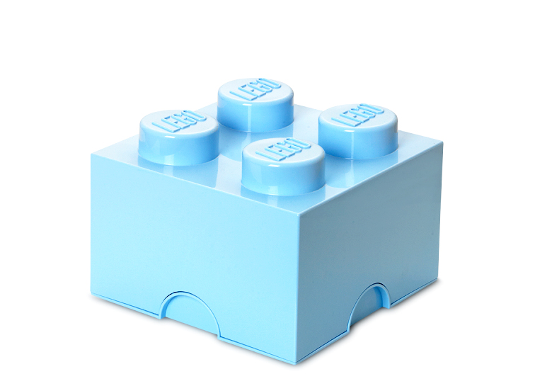 Cutie depozitare LEGO 4 albastru deschis