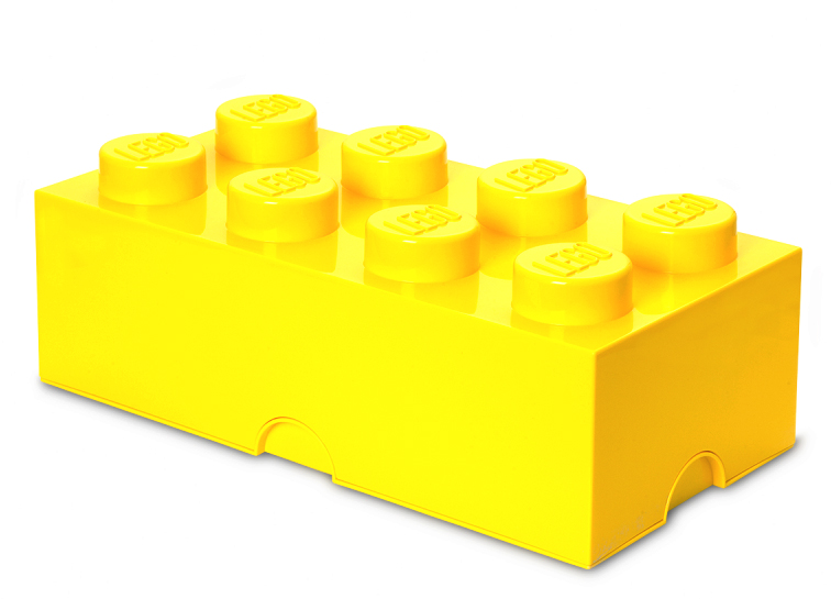 Cutie depozitare LEGO 8 galben