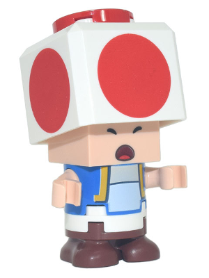 Minifigurină LEGO Super Mario - Toad - Scared mar0096